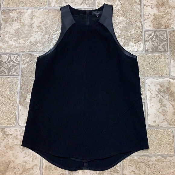 Rag & bone Nudie Tonal trim sleeveless top - Picture 2 of 6